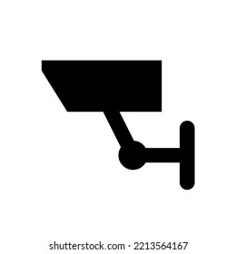 icono de silueta de cámara cctv aislada