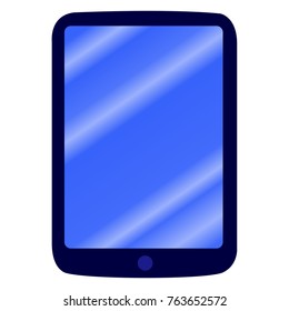 Isolated cellphone icon on a white background, vector illustration
