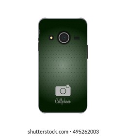 Isolated cellphone on a white background, Vector illustration