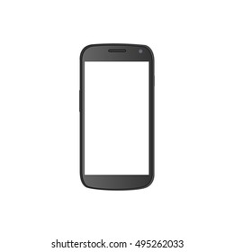 Isolated cellphone on a white background, Vector illustration