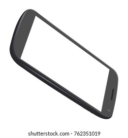 Isolated cellphone on a white background, Vector illustration
