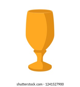 Isolated chalice icon. Christian object. Vector illustration design