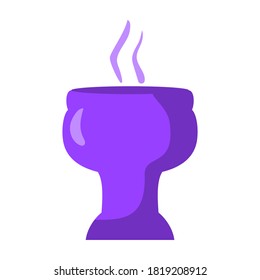 Isolated chalice icon. Religion icon - Vector illustration