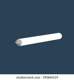 Isolated chalk icon on a blue background, Vector illustration