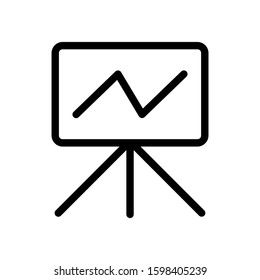 isolated chalkboard icon with a white background. vector illustration