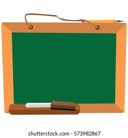 Isolated chalkboard on a white background, Vector illustration