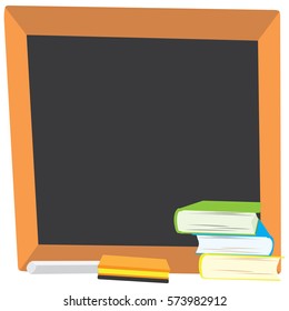 Isolated chalkboard on a white background, Vector illustration