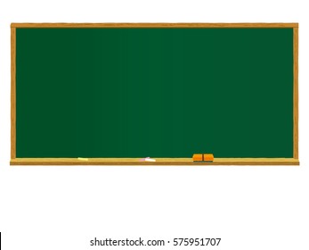Isolated chalkboard on a white background, Vector illustration
