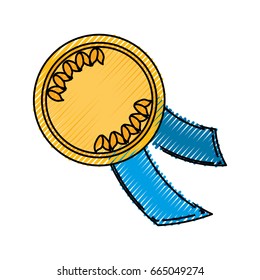 isolated champion medal