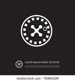 Isolated Chance Icon. Wheel Vector Element Can Be Used For Fortune, Chance, Wheel Design Concept.