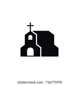 Isolated Chapel Icon. Cross Vector Element Can Be Used For Chapel, Christian, Cross Design Concept.
