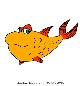  isolated character fish