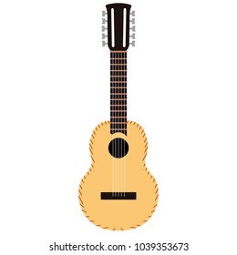 Isolated charango icon. Musical instrument