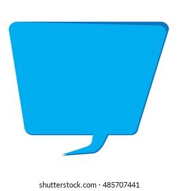 Isolated chat bubble on a white background, Vector illustration