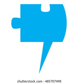 Isolated chat bubble on a white background, Vector illustration