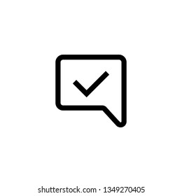 Isolated Chat Bubble Vector Flat Icon