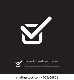 Isolated Check Icon. Done Vector Element Can Be Used For Check, Done, Approved Design Concept.