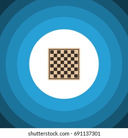 Isolated Checkerboard Flat Icon. Chess Table Vector Element Can Be Used For Checkerboard, Table, Chess Design Concept.