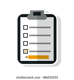 Isolated checklist document design