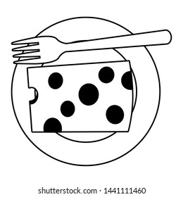 Isolated cheese design vector illustration