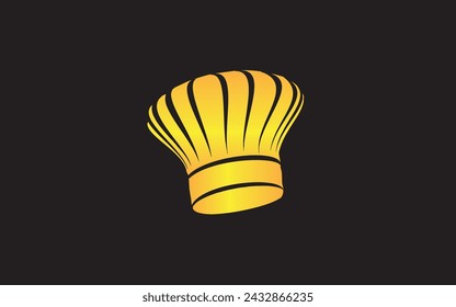 Isolated chef hat icon on a black background, Vector illustration Browse Chef-Hat Icons Vector black silhouette of a chef hat isolated luxury logo 