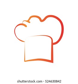 isolated chef hat icon vector illustration graphic design