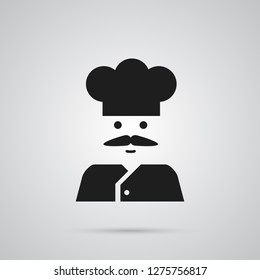 Isolated chef icon symbol on clean background. Vector cook element in trendy style.