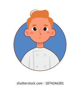 Isolated chef man professions jobs icon logo- Vector