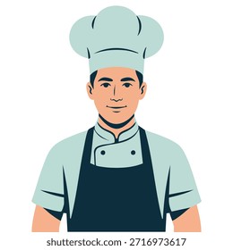 Isolated chef vector logo illustration isolated vector illustration on white background