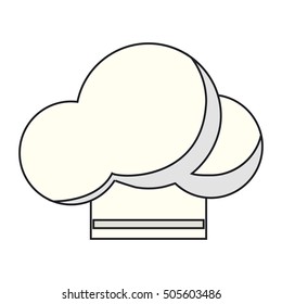Isolated chefs hat design