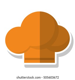 Isolated chefs hat design