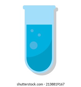 Isolated chemical glass supplies school vector illustration