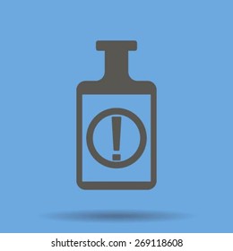 Isolated chemical test tube