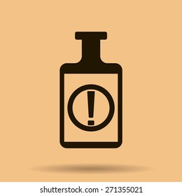 Isolated chemical test tube