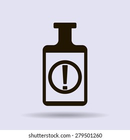 Isolated chemical test tube