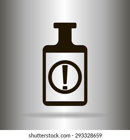 Isolated chemical test tube