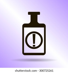 Isolated chemical test tube