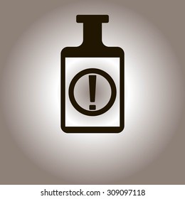 Isolated chemical test tube