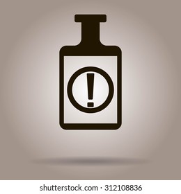 Isolated chemical test tube