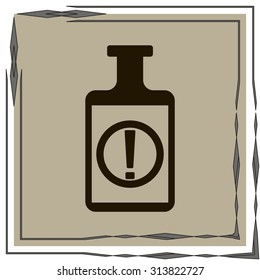 Isolated chemical test tube