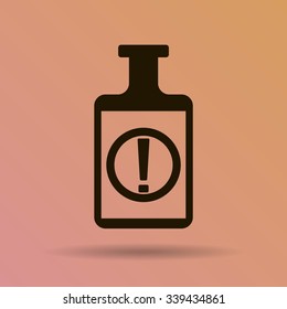 Isolated chemical test tube