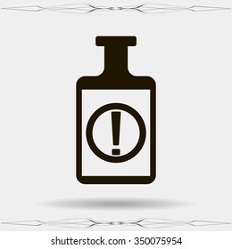 Isolated chemical test tube