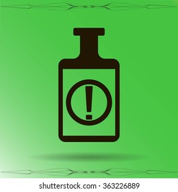 Isolated chemical test tube