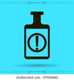 Isolated chemical test tube