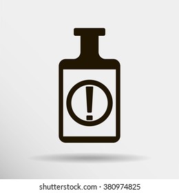 Isolated chemical test tube