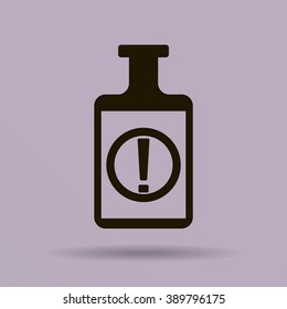 Isolated chemical test tube