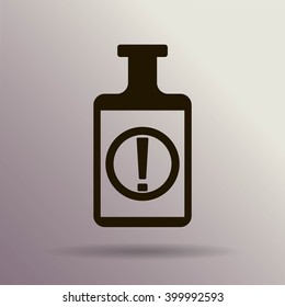 Isolated chemical test tube