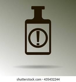 Isolated chemical test tube