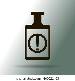 Isolated chemical test tube