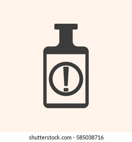 Isolated chemical test tube